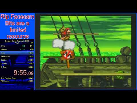 DKC2 Any% Speedrun in 41:46