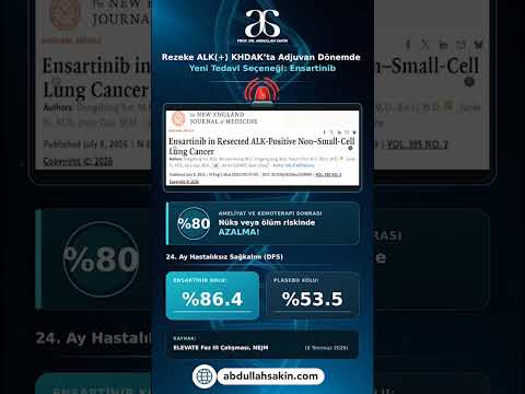 Rezeke ALK-Pozitif KHDAK’ta Adjuvan Ensartinib ile Belirgin Avantaj