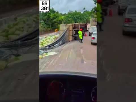 Acidente na BR 381,Fernão Dias em  Brumadinho MG.