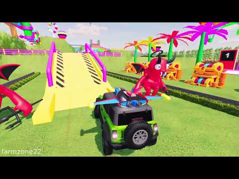 Garage with Colors - ALL MIXER TRUCK WITH FLATBED TRAILER TRUCK, IVECO, VOLVO, LIZARD, MACK- FS22