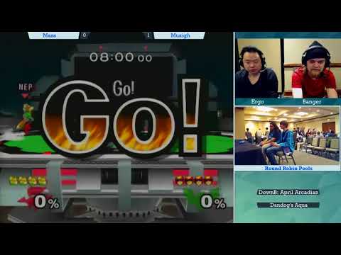 [Melee Round Robins] Mass(Fox) vs Musigh(Marth/Falcon) [MN Arcadian 2018]