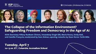The Collapse of the Information Environment? Safeguarding Freedom and Democracy in the Age of AI