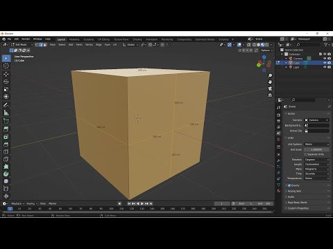 How to Show Measurements and Change Units in Blender 3 0