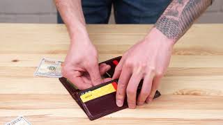 Гаманець 14536 з натуральної шкіри Vintage коричневий