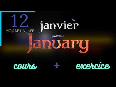 Apprendre les douze mois de l'année en anglais : cours + exercice