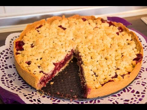 Kirsch-Streusel-Kuchen selbst gemacht - einfach, schnell und lecker - Rezept / recipe Kirschkuchen
