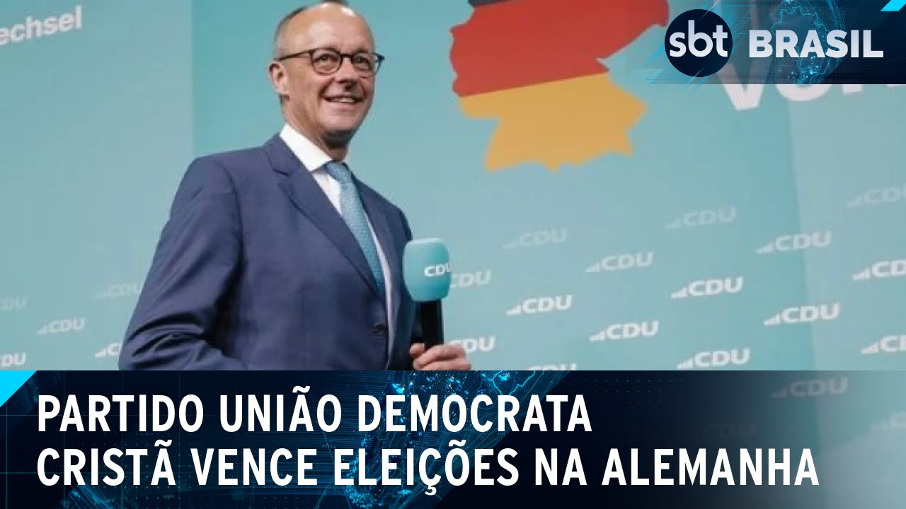 Partido conservador vence eleições parlamentares na Alemanha | SBT Brasil (24/02/25)