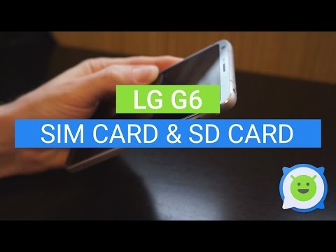LG G6 how to insert the SIM and SD card