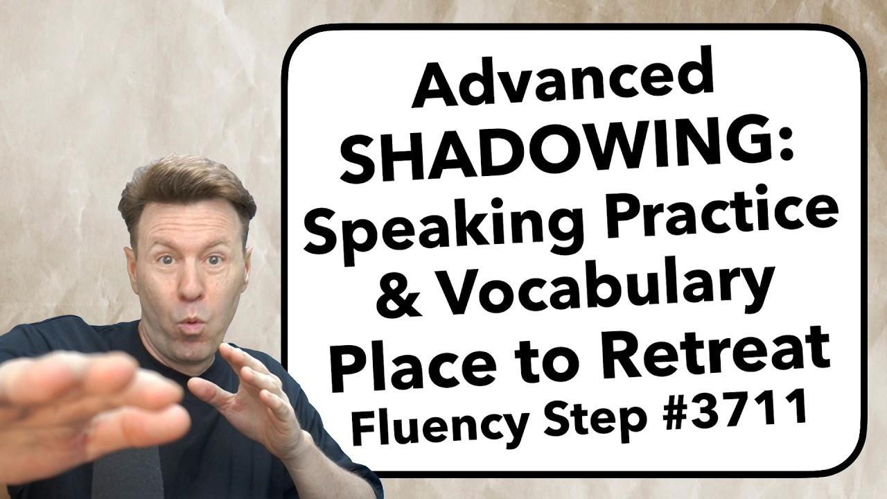 Advanced SHADOWING English Speaking Practice & Vocabulary Repeat-After-Me