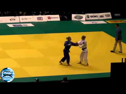 World Judo Championships Rio 2013 -57kg PAVIA Automne (FRA) - KAZENYUK Tatiana (RUS)