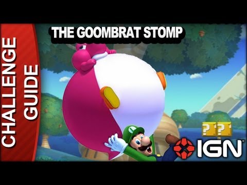 New Super Mario Bros. U Challenge Walkthrough - The Goombrat Stomp
