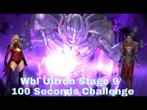 WBL Ultron Stage 9 100 Seconds Challenge- Makkari and Moonstone - Marvel Future Fight