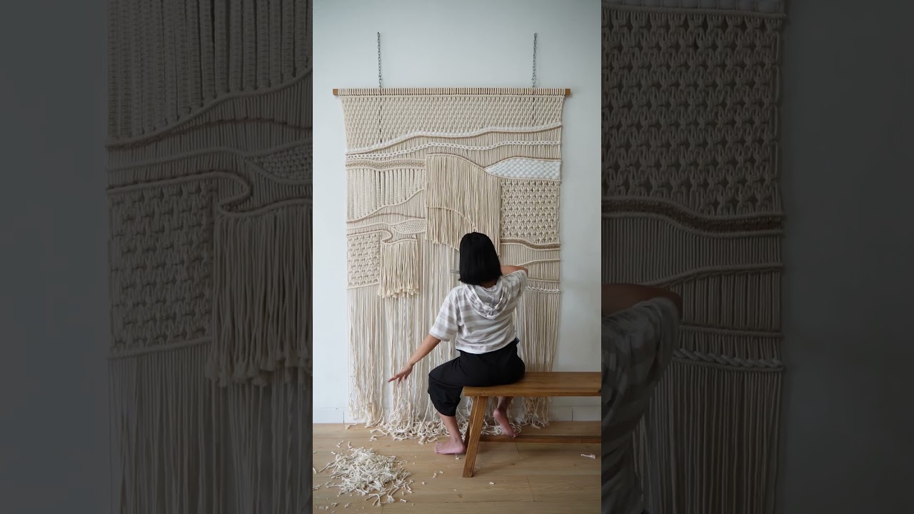 I tried making a 3D Extra large macrame wall hanging, and it turns out amazing!!