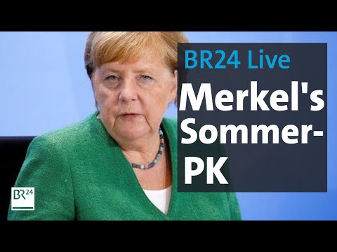 BR24Live: Sommer-Pressekonferenz von Kanzlerin Merkel | BR24Live