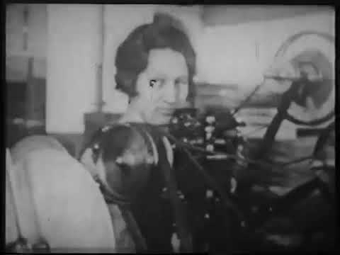 9 5mm silent film   VISIT TO THE PATHE FACTORY FR 1924