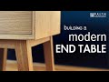 Building a Modern End Table | Plans Available