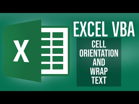 Excel VBA Tutorial for Beginners 12 Cell Orientation And Wrap Text in Excel VBA