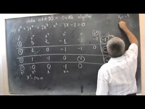 Lectia BAA 55  -  Ecuatie polinomiala de grad cinci