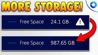 How to Get More Storage on PS4 for FREE in 2024 EASILY!