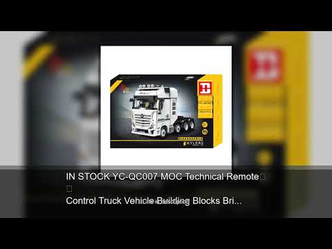 IN STOCK YC-QC007 MOC Technical Remote Control Truck Vehicle Building Blocks Bricks Model Toys