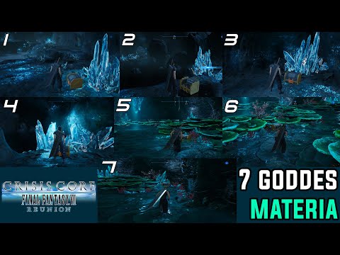where to finds all 7 goddess materia Crisis Core - Final Fantasy VII - Reunion