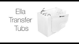 Ella's Acrylic Transfer Walk-In Tub: Wheelchair Accessible & Senior Friendly