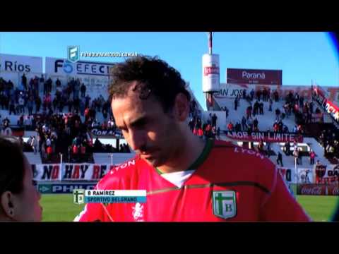 Ramírez: "Orgulloso del partido que hicimos". Patronato 3 - Sp. Belgrano 0. Fecha 26. B 2015. FPT.