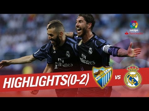 Resumen de Málaga CF vs Real Madrid (0-2)