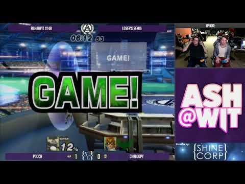 Pooch (Sheik) vs Chaloopy (Captain Falcon) - ASH@WIT #148 Project M Loser's Semis