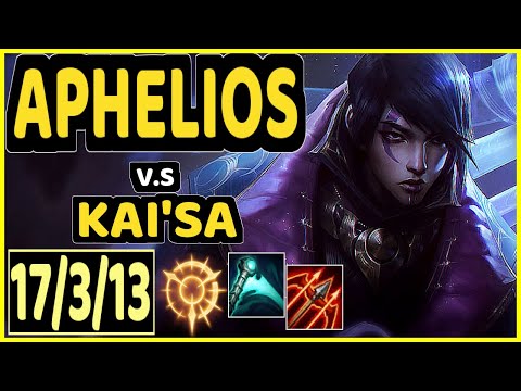 UPSET (APHELIOS) vs KAI'SA - 17/3/13 KDA BOTTOM ADC CHALLENGER GAMEPLAY - EUW