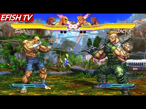 Sagat & Ken vs Jack-X & Paul (Hardest AI) - Street Fighter X Tekken