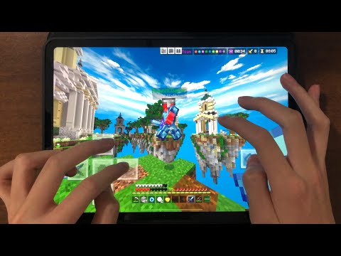 Minecraft Skywars Mobile HANDCAM (Hive) Best Player