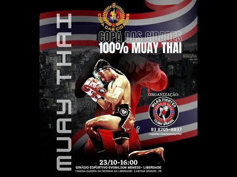 COPA DAS CIDADES | 100% MUAY THAI 🔴 BARRA WEB AO VIVO