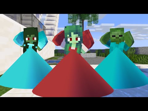 MONSTER SCHOOL : CHICKEN WING MEME ZOMBIE FAMILY PRINCESS - MINECRAFT ANIMATION