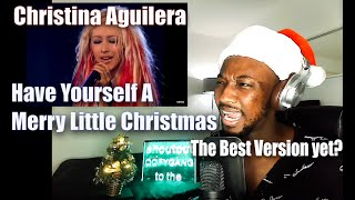 Christina Aguilera &amp; Brian McKnight- Have Yourself A Merry Little Christmas| FIRST TIME REACTION