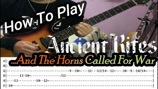 ANCIENT RITES - ...And The Horns Called For War - GUITAR LESSON WITH TABS