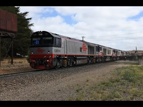 SCT Logistics with 5 CSR Locomotives squealing through Mt Lofty and Nairne, South Australia 7/03/22