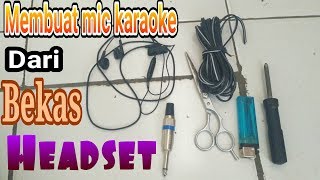 Download lagu Tutorial membuat microphone dari bekas headset  | viral mp3