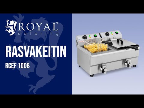 video - Rasvakeitin - sähkökäyttöinen - 2 x 10 l - tyhjennyshanat - 230 V