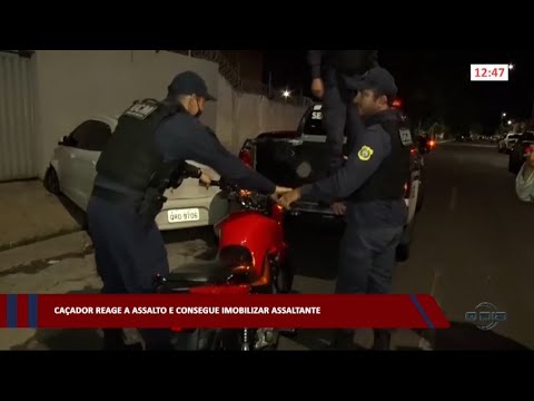 Caçador reage a assalto e consegue imobilizar assaltante 25 01 2023