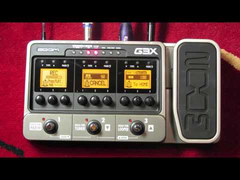 GUITAR TONE - ZOOM G3X DEMO