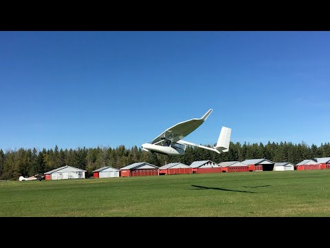 Rare Archaeopteryx Glider Electric Self-Launch Takeoff and Landing