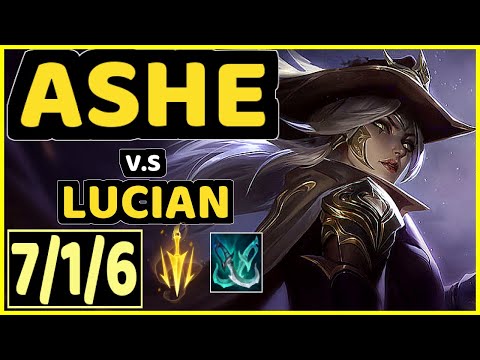INNAXE (ASHE) vs LUCIAN - 7/1/6 KDA BOTTOM ADC CHALLENGER GAMEPLAY - EUW