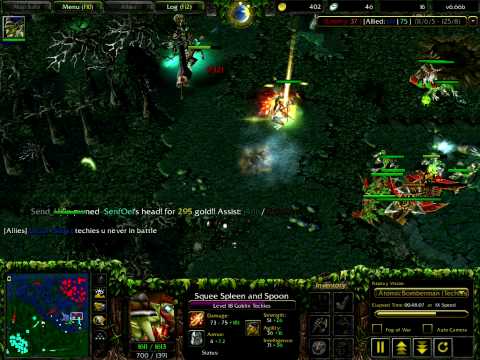 Techies with Orchid, Mkb, Helm of the Dominator and hyperstone