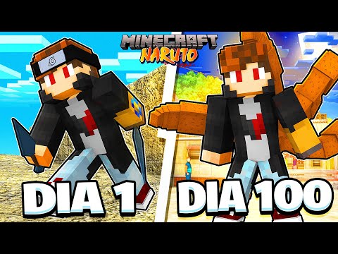 SOBREVIVI 100 DIAS COMO um NINJA no MUNDO DE NARUTO! - O FILME