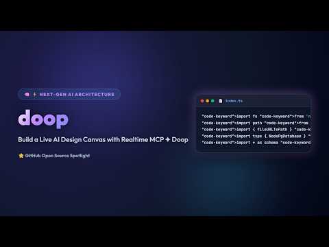 Build a Live AI Design Canvas with Realtime MCP ✦ Doop