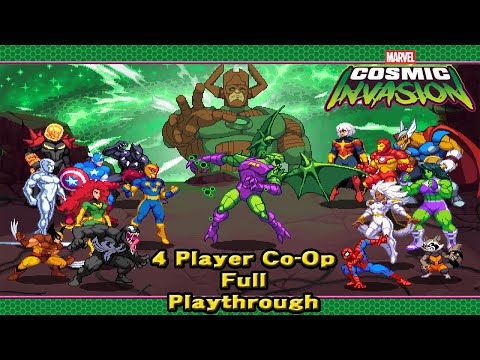 Marvel Cosmic Invasion (4 Player Co-Op Full Campaign Playthrough)