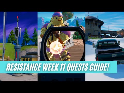 How To EASILY Complete WEEK 11 RESISTANCE Quests! - Fortnite - Chapter 3 - Season 2