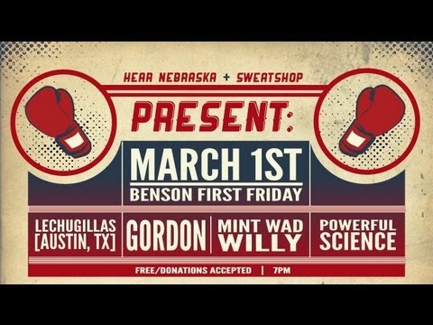 March 1: Lechugillias, Mint Wad Willy, Gordon and Powerful Science at Sweatshop Gallery | Chin Music