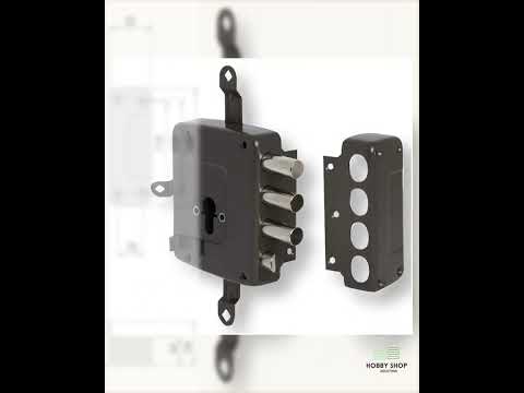 Serratura a Cilindro Quintuplice in Acciaio Bronzo Antico